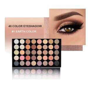 NEW - POPFEEL 40 Color Eyeshadow Palette E40 -01 EARTH COLOR